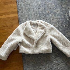 Aritzia Sherpa cropped coat